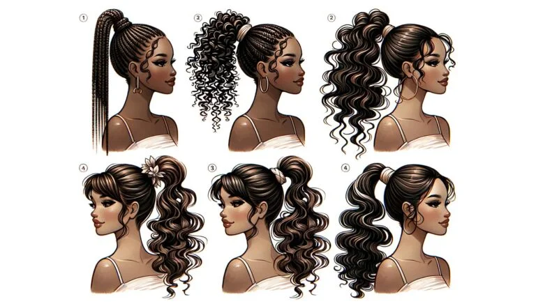 Eye-Catching Ways to Style Curly and Wavy Ponytails