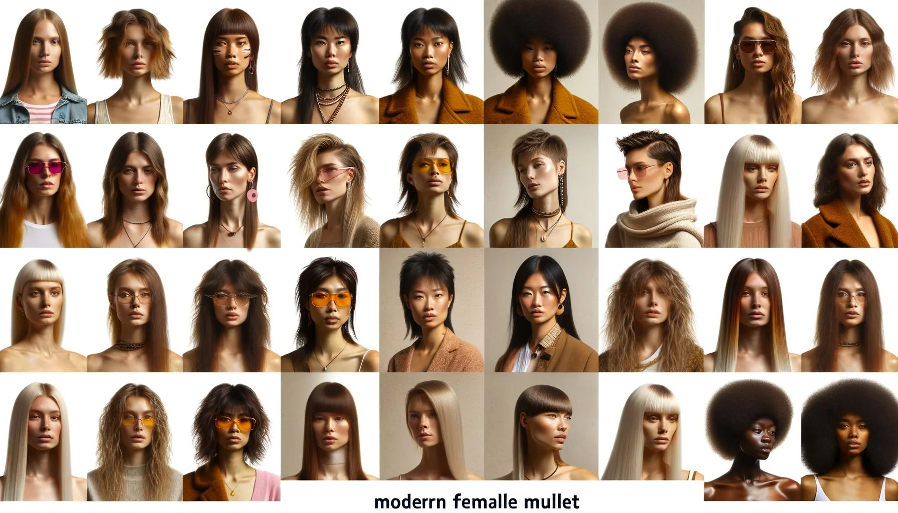 Ways to Style Modern Female Mullet in 2024