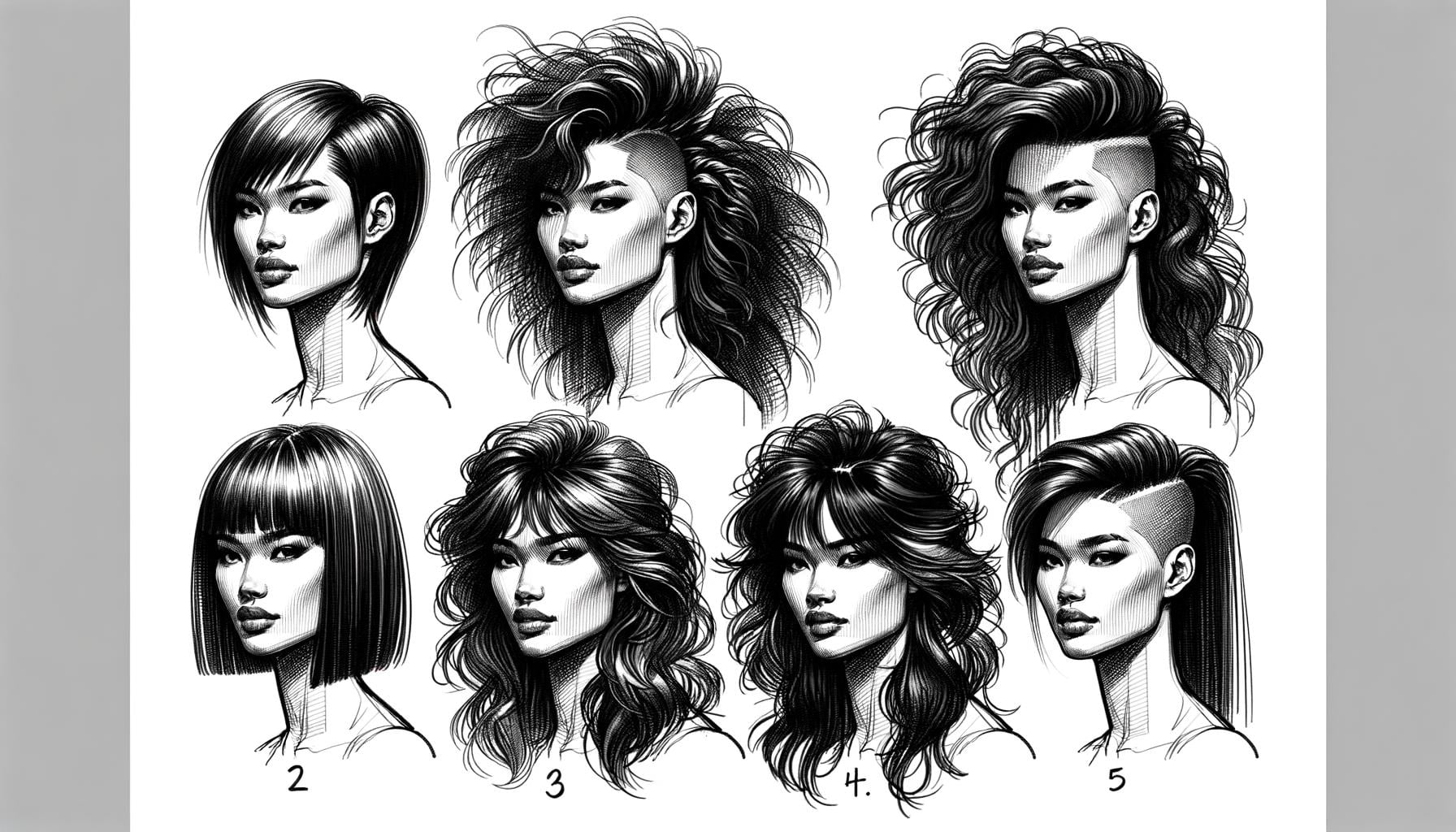 Chic and versatile modern female mullet styling ideas